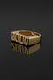 2000 Date Design Gold Color Ring