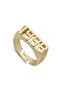 1998 Date Design Gold Color Ring - 2