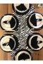 American Serve, 6 Plates, 6 Napkins, 6 Napkin Rings and Runner Zebra - 3