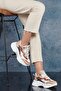 Women's Tan White Sneakers - 2