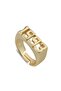 1993 Date Design Gold Color Ring - 2