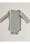 Light Mint Corded Modal Long Sleeve Bodysuit - 3