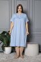 100% Cotton Combed Cotton Short Sleeve Plus Size Mother's Nightgown 520
