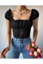 Women's Eyelet Detailed Ayrobin Crop Blouse