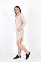 Beige High Collar Long Sleeve Tunic Dress with Pockets / Bmc-001 - 3