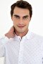 Men's White Standard Length Long Sleeve Shirt - 2