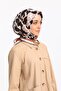 Leopard Pattern Gold Series Twill Scarf with Scarf Hanger and Gift Set 90x90 Cm - 2