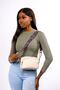 Women's Beige Cross Strap Shoulder Bag Mv025