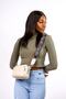 Women's Beige Cross Strap Shoulder Bag Mv025 - 5