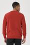 Men's Black-Red Standard Fit Crew Neck Patterned 100% Cotton Knitwear Sweater - 5
