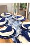 American Serve, Exotic Flower 6 Plates, 6 Napkins and Runner - 2