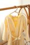 Striped Multi Muslin Bathrobe – Yellow