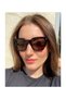 Brown Melted Square Bone Women's Sunglasses Vo 5380-s279287 - 2