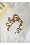 Snake Figured Gold Necklace Long - 4