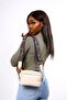 Women's Beige Cross Strap Shoulder Bag Mv025 - 3