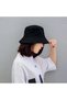 Plain Black Bucket Hat Fisherman Hat Bucket Hat - 3