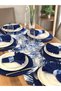 American Service, Exotic 6 Plates, 6 Napkins, 6 Napkin Rings and Runner Tk5 - 3