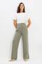Açık Haki Wide Leg/Geniş Paça Dokuma Kumaş Pantolon TWOAW22PL0139 - 5