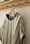 Striped Multi Muslin Poncho – Green - 2