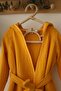 4 Layer Muslin Bathrobe – 100% Organic Cotton - Mustard