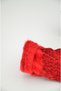 Thick Textured Double Sole Red Women's New Year's Special Socks Model 4 - 4