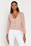 Buttoned Crop Cardigan - 2