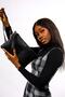 Black Women's Portfolio & Clutch Bag Madame Vera Mv035 - 4