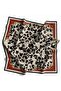 Leopard Pattern Gold Series Twill Scarf with Scarf Hanger and Gift Set 90x90 Cm
