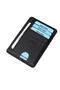 Genuine Leather 6 Card Capacity Black Unisex Card Holder
