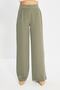 Açık Haki Wide Leg/Geniş Paça Dokuma Kumaş Pantolon TWOAW22PL0139 - 4