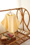 Striped Multi Muslin Poncho – Yellow - 3