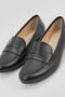Women's Black Genuine Leather Size 35-41 Ballet Flats - 2