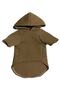 Hooded Sweatshirt Dog And Cat Outfit - Size M - Plain Dark Brown - 2