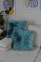 Plush Throw Pillow Cover Square -emerald - 2