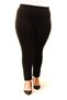 Women's Large Size Black Pocket Leggings