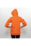 Women's Orange Oversize Zippered Hoodie Sweatshirt - 4