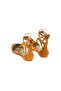 Genuine Leather Ankle Strap Women's Tan Suede Sandals-Ballerinas - 6