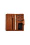 محفظة Izev Axel Crazy Leather Tan للجنسين - 4