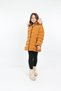 Girl's Yellow Colored Removable Hooded Puffer Coat - 2