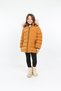 Girl's Yellow Colored Removable Hooded Puffer Coat - 5