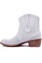 - White Zipperless Women's Summer Boots 105-2596-Venus - 3