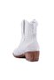 - White Zipperless Women's Summer Boots 105-2596-Venus - 4