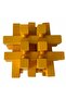 Puzzle 3D Wooden Yellow Intelligence Game - 2
