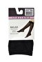 3 Pieces Diamond Pattern Knee-Length Black Socks