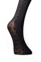 3 Pieces Diamond Pattern Knee-Length Black Socks - 4