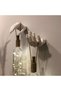 Handmade Sculpture Hand Decorated White Wine Bottle Sconce with Led Lights Set of 2 - 5