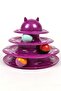 4 Tiers Cat Toy Bulk Round Cat Activity Toy 23cm Pink Uc001 - 3