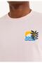 100% Organic Cotton Pink Crew Neck-printed T-shirt - 3
