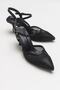 Chic Black Women's Heeled Shoes - 2