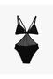 Window Detailed Tulle Bodysuit - 2